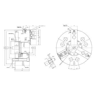 豊和工業（株） ビッグホローチャック H037M ビッグホローチャック H037M-10
