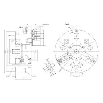 豊和工業（株） ビッグホローチャック H037M ビッグホローチャック H037M-12