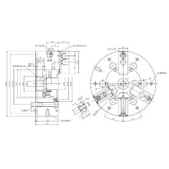 豊和工業（株） 中空チャック H023M 中空チャック H023M-8