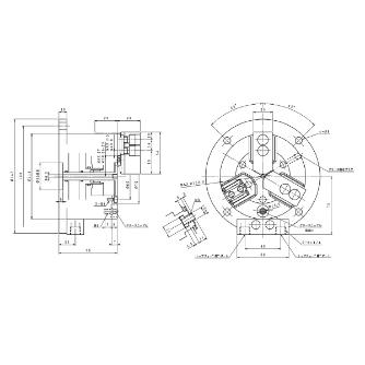 豊和工業（株） ステーショナリチャック H012D ステーショナリチャック H012D-4