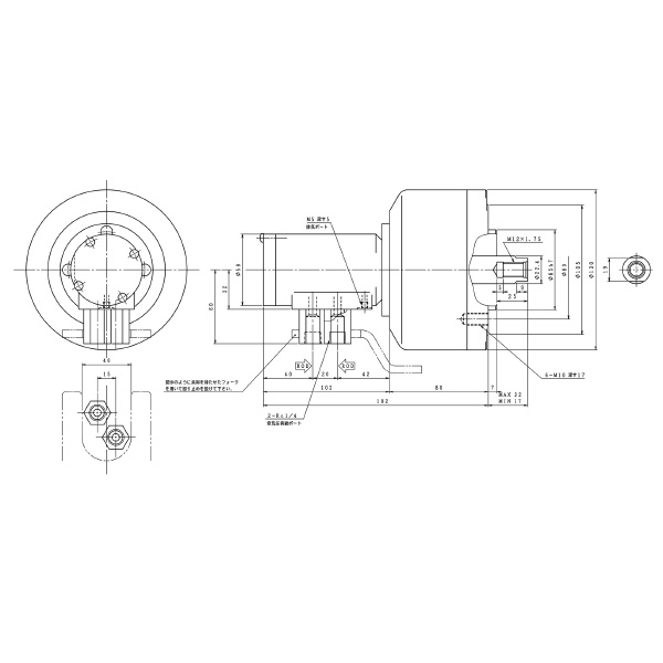 豊和工業（株） エアーシリンダー H05CH エアーシリンダー H05CH-100