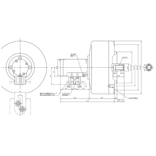 豊和工業（株） エアーシリンダー H05CH エアーシリンダー H05CH-150