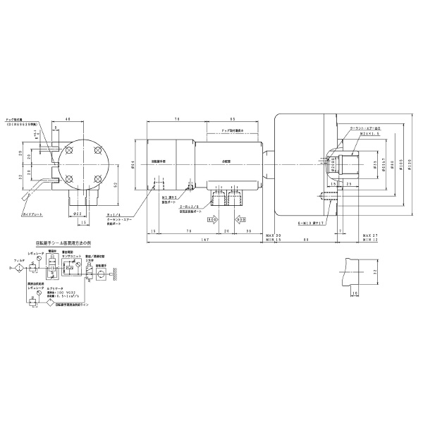 豊和工業（株） エアーシリンダー H06C エアーシリンダー H06C-100