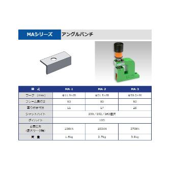 タケダ機械（株） パンチユニット MA パンチユニット MA-1