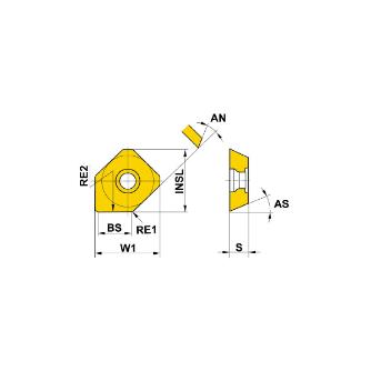 三菱マテリアル（株） カッタチップ WEEW カッタチップ（コーテッドサーメット） WEEW13T3AGTR8C VP25N