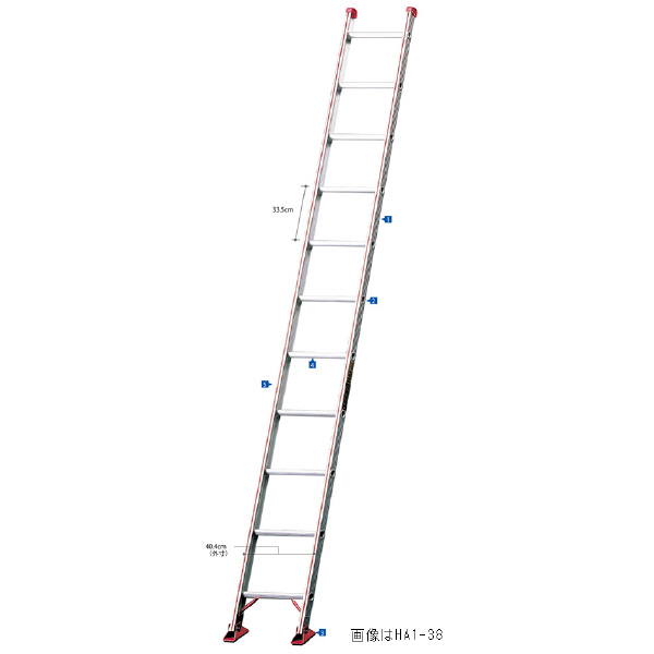 長谷川工業（株） 1連はしご HA1 １連はしご HA1-38 ｽｲｼﾞｭﾝｷﾅｼ