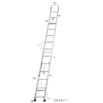 長谷川工業（株） 2連はしご HD2 2.0 ２連はしご HD2-68