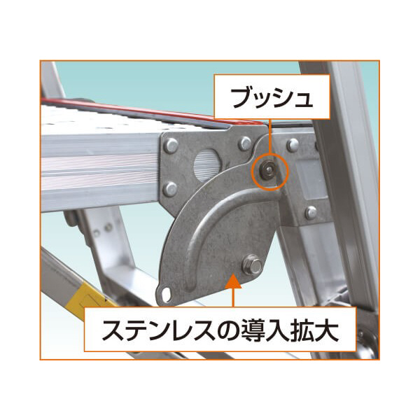 （株）ナカオ 四脚調節式足場台(可搬式作業台) 勇馬 ESK 四脚調節式足場台（可搬式作業台）　勇馬 ESK-7