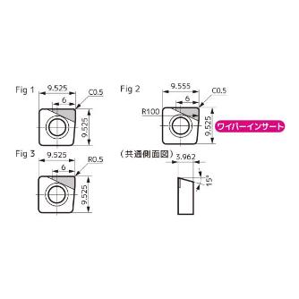 住友電気工業（株） スミダイヤ カッタチップ NF-SNEW スミダイヤ　カッタチップ NF-SNEW09T3ADTR DA2200