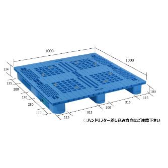 日本プラパレット（株） パレット EA パレット EA-1010 ﾌﾞﾙｰ