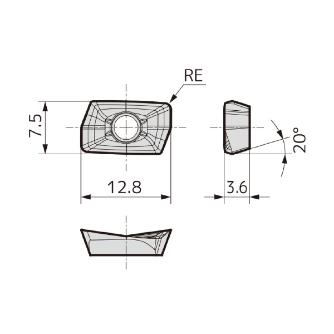 住友電気工業（株） カッタチップ AOET-F カッタチップ AOET11T312PEER-F ACU2500