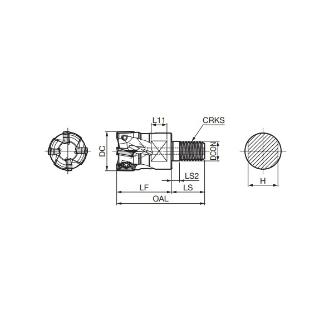 住友電気工業（株） SEC－ウェーブミル ヘッド WEZ ＳＥＣ－ウェーブミル　ヘッド WEZ11016M08Z2