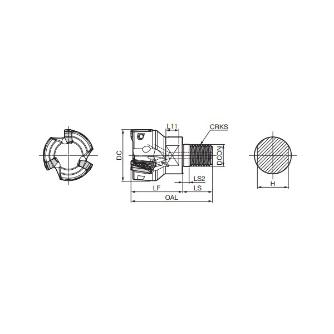 住友電気工業（株） SEC－ウェーブミル ヘッド WEZ ＳＥＣ－ウェーブミル　ヘッド WEZ17030M16Z2