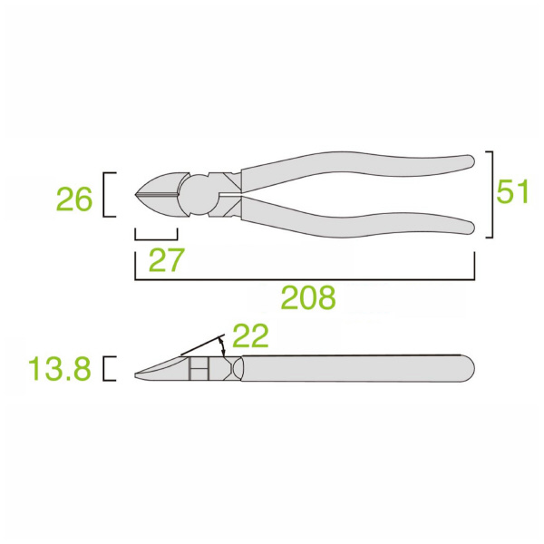 フジ矢（株） 電工名人強力ニッパ 770 電工名人強力ニッパ（ラウンド刃・黒金） 770-200BG