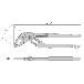 フジ矢（株） 超軽量ウォーターポンププライヤー 130 超軽量ウォーターポンププライヤー（黒金） 130-200-BG