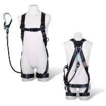 藤井電工（株） フルハーネス型墜落制止用器具セット品 黒影ハーネスシングルランヤード付(Gブレード)