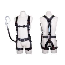 藤井電工（株） フルハーネス型墜落制止用器具セット品 飛燕ハーネスシングルランヤード付(ノビロン)