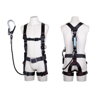 藤井電工（株） フルハーネス型墜落制止用器具セット品 飛燕ハーネスシングルランヤード付(Gブレード) 墜落制止用器具フルハーネス型ランヤード付 TH-506-GB99-OT-DG-L-R26-JAN-BX