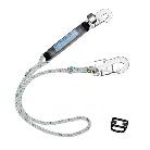 藤井電工（株） フルハーネス用ランヤード 三つ打ちロープ+FS-109