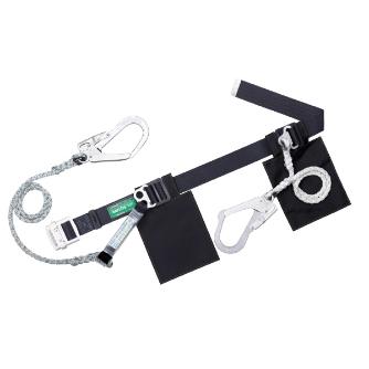 藤井電工（株） 胴ベルト型 2丁掛け ロープ式+ロープ式 墜落制止用器具　胴ベルト型　２丁掛け TB-SAF-2-593S-BLK-M-JAN-BP