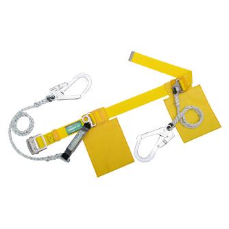 藤井電工（株） 胴ベルト型 2丁掛け ロープ式+ロープ式 墜落制止用器具　胴ベルト型　２丁掛け TB-SAF-2-593S-Y-M-JAN-BP