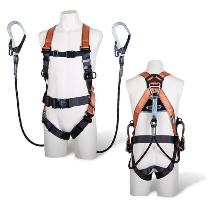 藤井電工（株） フルハーネス型墜落制止用器具セット品 コアハーネス2丁掛けランヤード付(Gブレード×2)