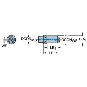 サンドビック（株） コロターンSL アダプタ C8-570 コロターンＳＬ　コロマントキャプト【Ｆ】 C8-570-2C 50 107-40R