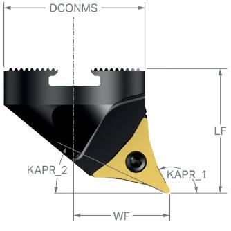 サンドビック（株） コロターンプライムヘッド TICP-W4 コロターンプライムヘッド　【Ｆ】 TICP-W4R-A1130-27C