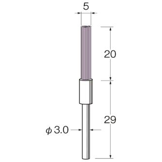 日本精密機械工作（株） クリストンブリッスル ピンポイント用 軸径φ3 B クリストンブリッスル　ピンポイント用１本 B9052