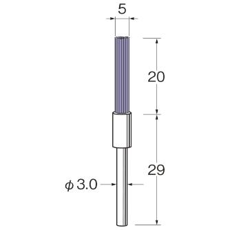 日本精密機械工作（株） クリストンブリッスル ピンポイント用 軸径φ3 B クリストンブリッスル　ピンポイント用１本 B9053