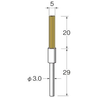 日本精密機械工作（株） クリストンブリッスル ピンポイント用 軸径φ3 B クリストンブリッスル　ピンポイント用１本 B9054