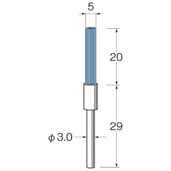 日本精密機械工作（株） クリストンブリッスル ピンポイント用 軸径φ3 B クリストンブリッスル　ピンポイント用１本 B9055