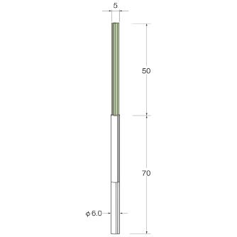 日本精密機械工作（株） クリストンブリッスル 交差穴用 軸径φ6 B クリストンブリッスル　交差穴用　１本 B9071