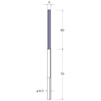 日本精密機械工作（株） クリストンブリッスル 交差穴用 軸径φ6 B クリストンブリッスル　交差穴用　１本 B9073