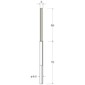 日本精密機械工作（株） クリストンブリッスル 交差穴用 軸径φ6 B クリストンブリッスル　交差穴用　１本 B9076
