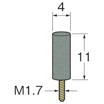 日本精密機械工作（株） ラビン砥石(一般用) ネジ込み式砥石 R ラビン砥石　一般用　ネジ込み式砥石１０本 R4862