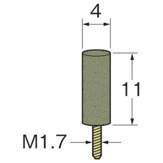 日本精密機械工作（株） ラビン砥石(一般用) ネジ込み式砥石 R ラビン砥石　一般用　ネジ込み式砥石１０本 R4864
