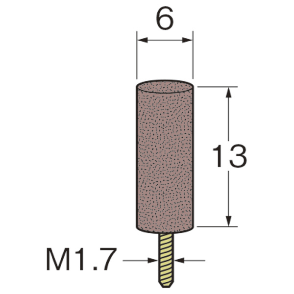 日本精密機械工作（株） ラビン砥石(一般用) ネジ込み式砥石 R ラビン砥石　一般用　ネジ込み式砥石１０本 R4871