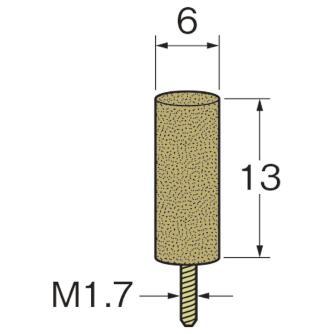 日本精密機械工作（株） ラビン砥石(一般用) ネジ込み式砥石 R ラビン砥石　一般用　ネジ込み式砥石１０本 R4873