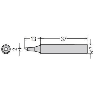 太洋電機産業（株） 交換こて先 PX-2RT 交換こて先 PX-2RT-2BC