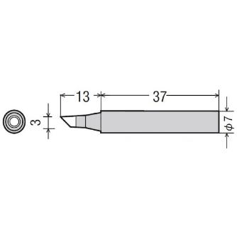 太洋電機産業（株） 交換こて先 PX-2RT 交換こて先 PX-2RT-3BC