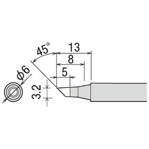 太洋電機産業（株） 交換こて先 PX-2RT 交換こて先 PX-2RT-3BC