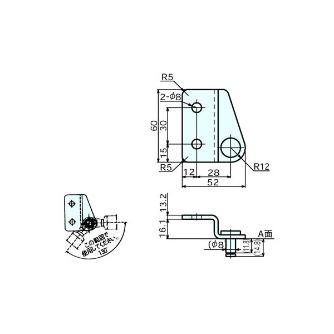 （株）ナベヤ ガススプリング 取付ブラケット GSB ガススプリング　取付ブラケット GSB8C