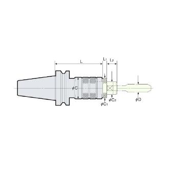 （株）日研工作所 シンクロ用タップホルダ BT-ZH シンクロ用タップホルダ BT50-ZH16CH-105
