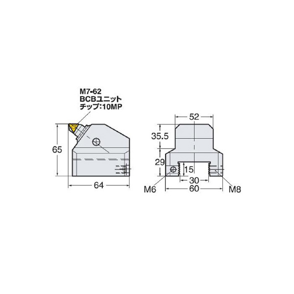 （株）日研工作所 バランスカット大径用BCB型カートリッジ BCB-130 バランスカット大径用ＢＣＢ型カートリッジ BCB-130