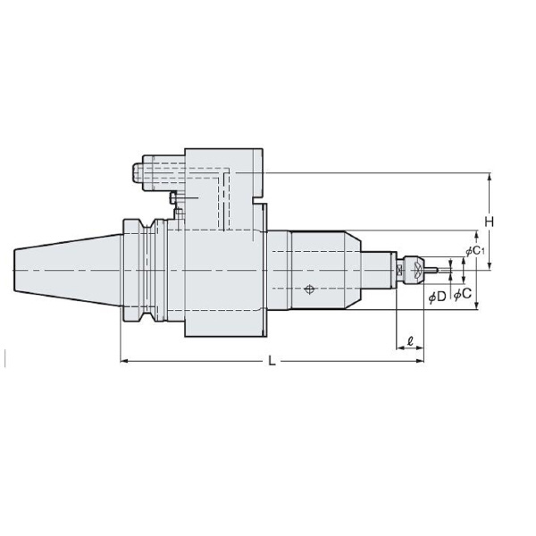 （株）日研工作所 エアモータスピンドルツール NBT-NR エアモータスピンドルツール NBT30-NR2351-208