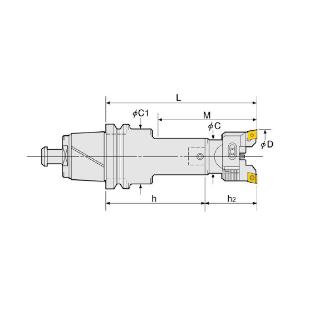 （株）日研工作所 バランスカットボーリングバー NC-RAC バランスカットボーリングバー NC5-100-RAC100-315E