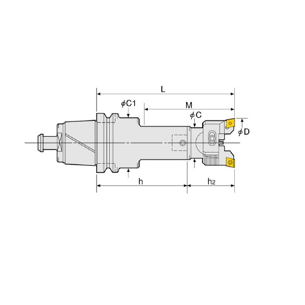 （株）日研工作所 バランスカットボーリングバー NC-RAC バランスカットボーリングバー NC5-100-RAC100-315E