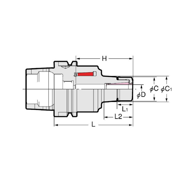 （株）日研工作所 メジャードリームホルダ HSK-MDSK メジャードリームホルダ HSK50A-MDSK13-90