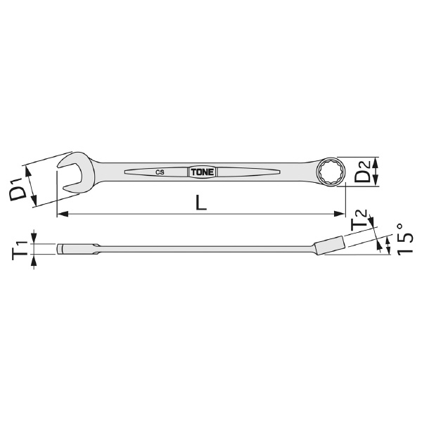 ＴＯＮＥ（株） コンビネーションスパナ CS コンビネーションスパナ CS-15